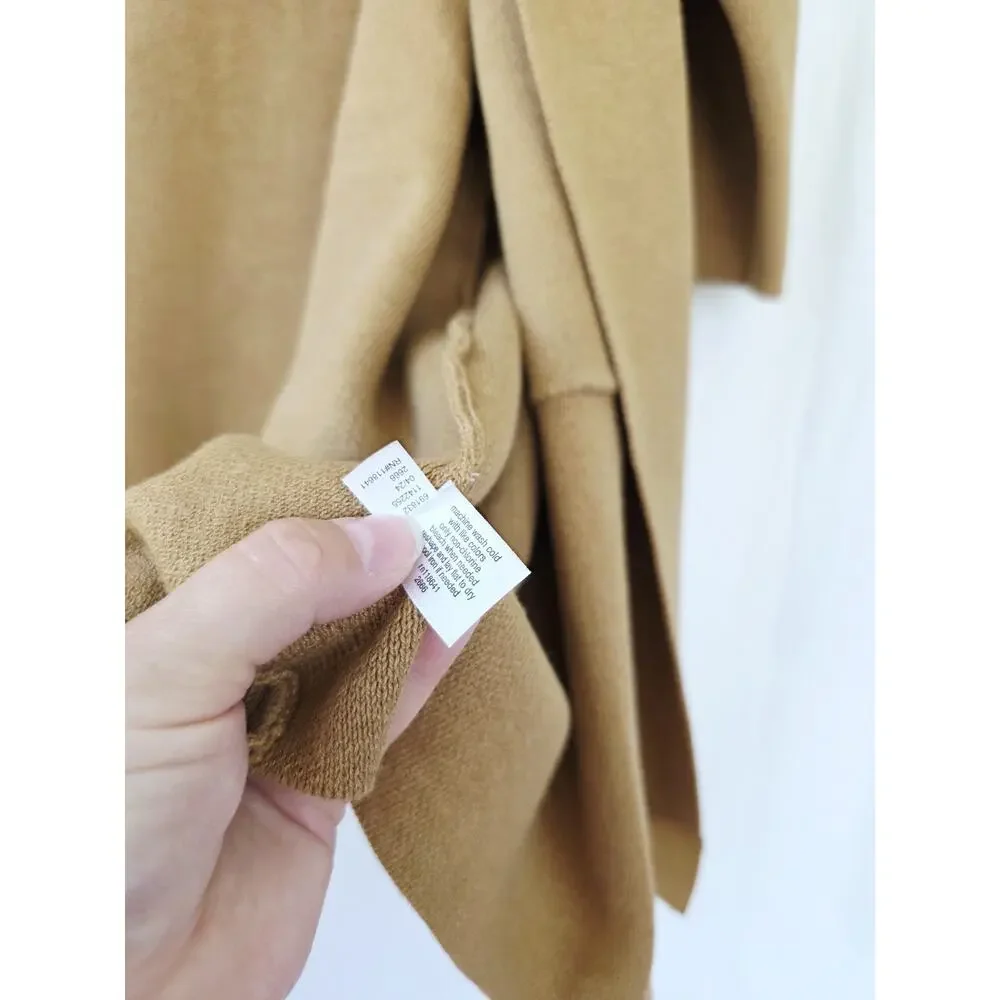 Lane Bryant Open-Front Coatigan Tan Brown‎ Knit Duster Womens Plus Size 18/20
